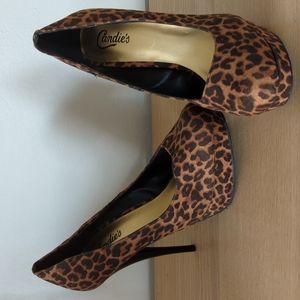 Candie's Leopard animal print heels